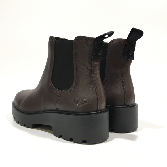 UGG MARKSTRUM CHELSEA WATERPROOF BOOTS -STOUT LEATHER WOMEN’S US 9 -NEW - Picture 2 of 7